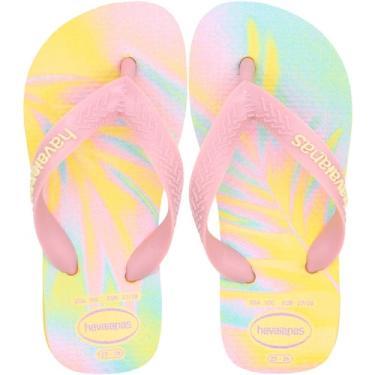 Imagem de Chinelo De Dedo Juvenil Havaianas Top Fashion Menina, 25/26, Amarelo
