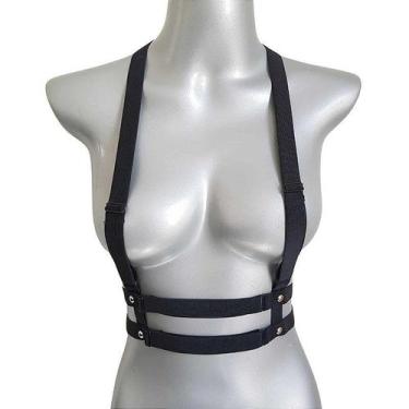 Imagem de Cinto Duplo Elástico com Suspensório Arreio Harness para Kpop e Kdrama
