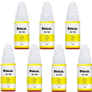 Imagem de Kit 7 Tintas Para G3110, G3111, G4100 G2100 G2110 Gi-190 - Bulk Ink Do