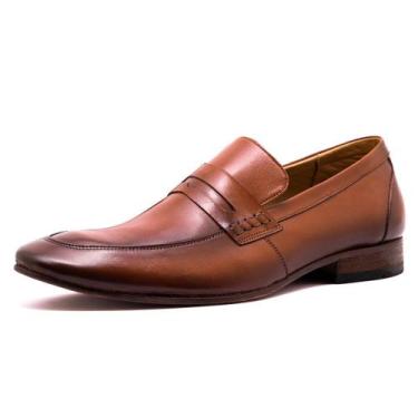 Imagem de Sapato Mocassim Social Masculino Loafer Até 46 Roy Avalon em Couro Car