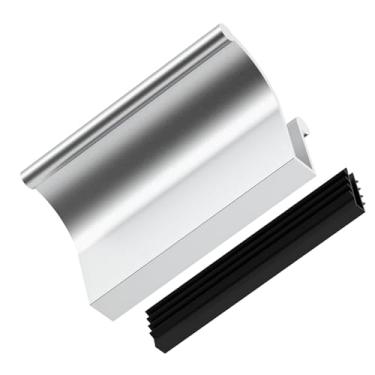 Imagem de Maçaneta de porta de vidro de chuveiro universal de 7,6 cm, puxador de porta de chuveiro deslizante para espessura de porta de vidro, perfeita para portas de chuveiro e banheira deslizantes sem