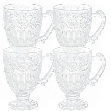 Imagem de Canecas De Cristal Imperial Transparente 190Ml 4 Peças Lyor