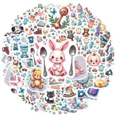 Imagem de 50 peças de animais itens brinquedos fofos adesivos de papelaria adesivos de animais pastel para guitarra, faça você mesmo, bicicleta, skate, laptop, bagagem, decoração, telefone, laptop, scrapbook