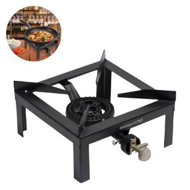 Imagem de Fogão Alta Pressão À Gás 1 Boca Queimador Ferro Fundido - DASSHAUS, Pr