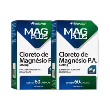 Imagem de Kit 2x Vitamina Cloreto de Magnésio P.A. 60 cps - HERBAMED