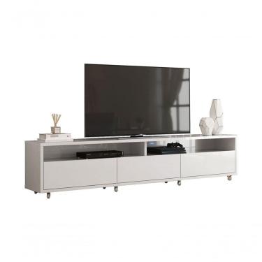 Imagem de Rack Bancada Para Tv Aspen 2.2 Branco - Moveisaqui