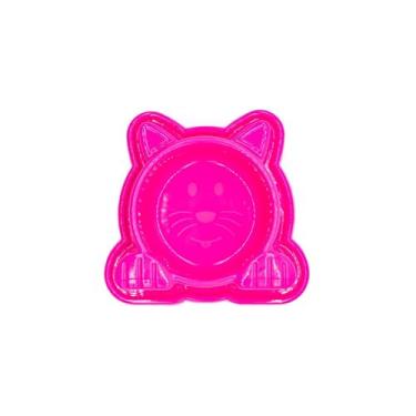 Imagem de Comedouro Antiformiga para Gatos, Plástico Rosa, 350ml, 7x10.5x11cm, Proteção Contra Insetos, Ergonômico, para Gatos Filhotes, Adultos e Sênior