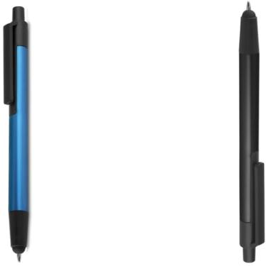 Imagem de Caneta Esferográfica em Metal, Ponta Touch, Escrita Azul, Corpo Cilíndrico, Ponta Fina, Grip Ergonômico, Multicolorido, 24 Unidades, para Colorir, a Partir de 3 Anos (Azul e Preto)