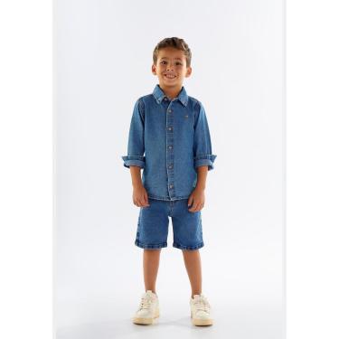 Imagem de Bermuda Infantil Menino em Jeans com Elastano Up Baby-Masculino