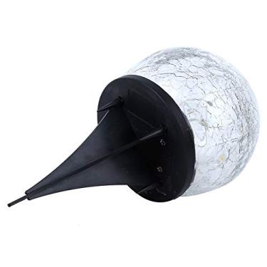 Imagem de aqxreight Luz Solar de Vidro Crepitante Lâmpada de Pico de para Jardim Quintal Caminho Decoração de Paisagem Com Parece Rachaduras Vem Rachado a Lâmpada de Bola de Neve Parece Vidro Noturno de Bola