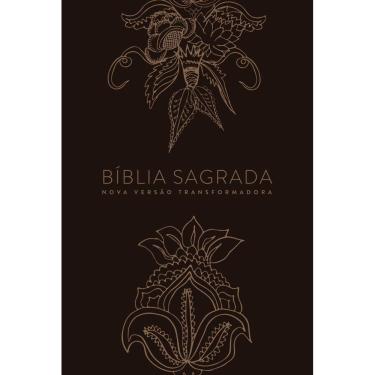 Imagem de Bíblia Nvt Ln Indian Flowers Dourada