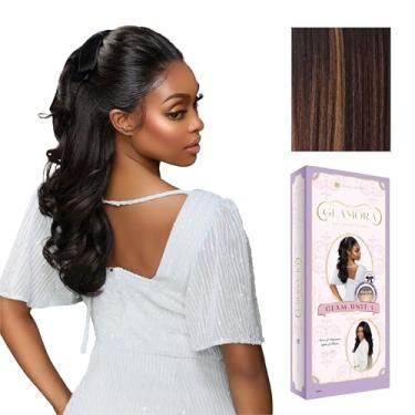 Imagem de Sensationnel Glamora Lace Front Wigs - Glam Unit 1 13x4 Laceparting Ready to Wear Synthetic Preplucked Hairline Glueless Lacefront (BALAYAGECHOCOLATE)