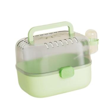 Imagem de Generic Gaiola para Hamster com Capa Transparente, Estojo de Transporte Prático para Pequenos Animais, Ideal para Ratos, Gerbos, Coelhos e Esquilos-voadores, Verde