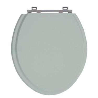 Imagem de Assento Sanitário Universal Vaso Oval Verde Malva Em Mdf - Sicmol