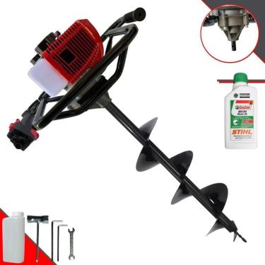 Imagem de Perfurador Trado Gs520b 52cc + Broca 80x20cm + óleo Stihl