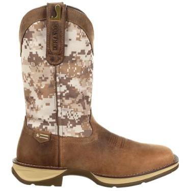 Imagem de Durango Bota Country Desert Camo Pull-on, Marrom empoeirado e camuflagem deserto, 15 Wide