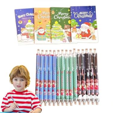Imagem de Kit De Material Escolar De Cartoon | Pai Natal - Divertido | Conjunto Para Presente De Natal Recompensa Escolar Festa De São Nicolau Saco De Surpresas