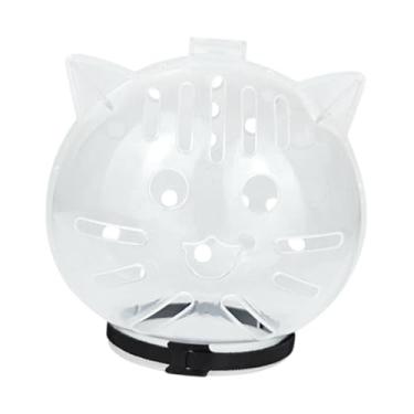 Imagem de Gralara Focinheira para Gatos com Máscara em Formato de Bola, Respirável, Ideal para Tosar, Cortar Unhas, Cuidados Diários e Treinamento, S