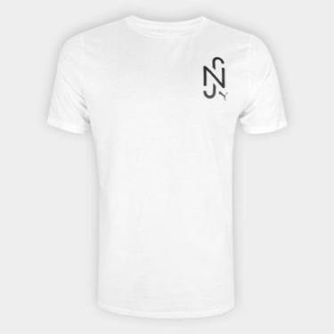 Imagem de Camiseta Puma Neymar Jr Relaxed Fit Tee - Branca - Tam Gg-Masculino