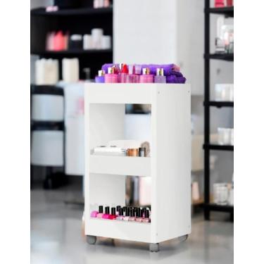Imagem de Carrinho Auxiliar - Manicure/Salão de Beleza/Estética - c/4 Rodizios -