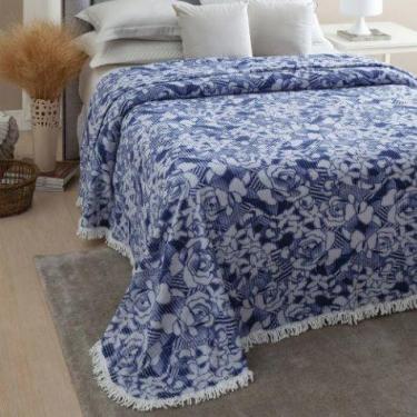 Imagem de Colcha Chenille Casal Queen Jolitex Com Franja Canelada 2,20 x 2,40m -