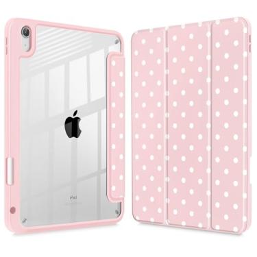 Imagem de Tuiklol Capa para iPad de 11 polegadas (chip A16) 2025 geração 11ª / iPad 11 polegadas 2022 10ª geração, porta-lápis embutido com capa à prova de choque, capa traseira transparente transparente