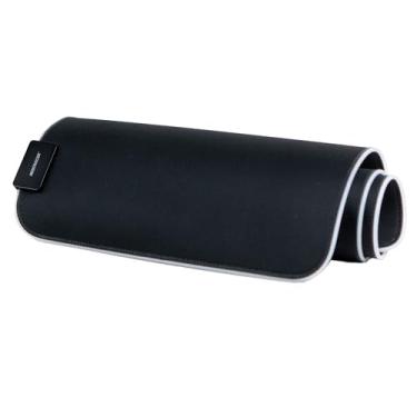 Imagem de MAX RACER Mouse Pad Gamer - Mousepad RGB Grande Amplitude 80x30, Setup Gamer Acessórios, Base Anti-Derrapante - Luz LED com Vários Modos Controlado por Software, Cabo USB Incluso - Microfibra - Preto