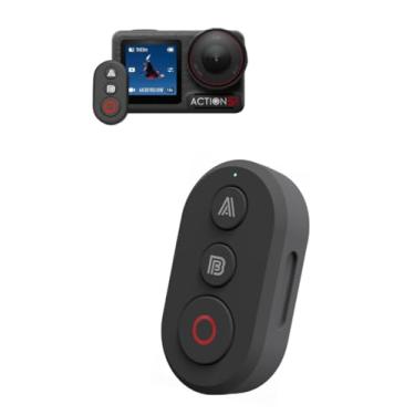 Imagem de YUULNMOP Controle remoto Bluetooth compatível com DJI OSMO 360/Action 5 Pro/Action 4 e smartphones, controle de zoom de obturador inteligente sem fio, alcance de 30 m, bateria de 30 horas, pulseira e