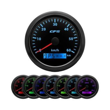 Imagem de Medidor De Velocidade GPS Universal 85MM 30-200km/h Para Carro, Marinh