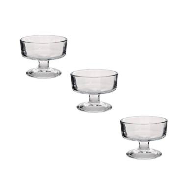 Imagem de Taças de Vidro Tulip para Sobremesa - Wincy  3 Unidades 