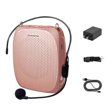 Imagem de ZOWEETEK Fone de ouvido com microfone amplificador de voz para professores, amplificador de voz pessoal original, trabalho de 12 horas, alto-falante portátil para sala de aula, fala, guia turístico