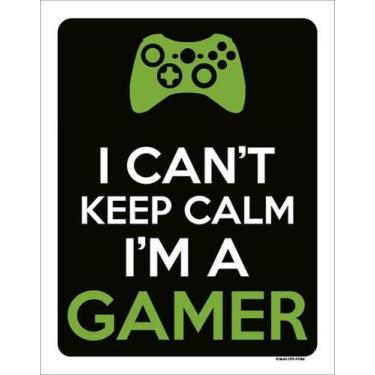 Imagem de Kit 3 Placas I Can'T Keep Calm Gamer Xb 27X35 - Sinalizo