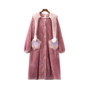 Imagem de Conjunto De Pijamas De Lã Coral Disney Stitch Para Homens E Mulheres, 