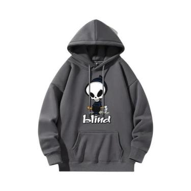 Imagem de Moletom Com Estampa De Caveira, Manga Longa, Casual, Esportivo, Para A