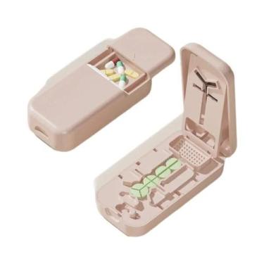 Imagem de Cortador De Comprimidos Portátil Versátil Com Caixa De Armazenamento, 