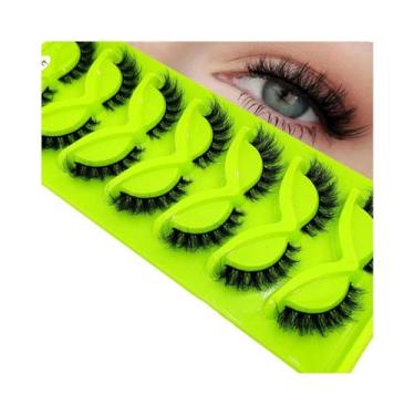 Imagem de Cílios Postiços Naturais E Volumosos Efeito Gatinho - 7 Pares De Cílio