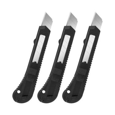 Imagem de Kit Com 10 Estiletes Retráteis De 18mm Com Lâmina Mais Larga, Pacote C