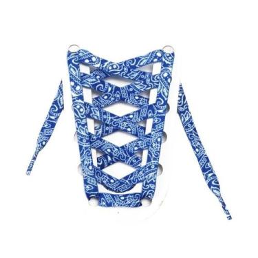 Imagem de Cadarços Planos Dourados Para Tênis Esportivos, Casuais, Basquete E Tê