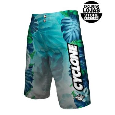 Imagem de (LANÇAMENTO) Bermuda Cyclone Água North Concept Bingin, Branco, Azul, 