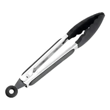 Imagem de Pegador de Silicone 28CM para Manusear Alimentos Quentes em Silicone e Inox com Cabo Er...