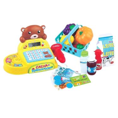 Imagem de Caixa Registradora Infantil RC228 com Luzes e Efeitos Sonoros para Brincadeira de Merca...