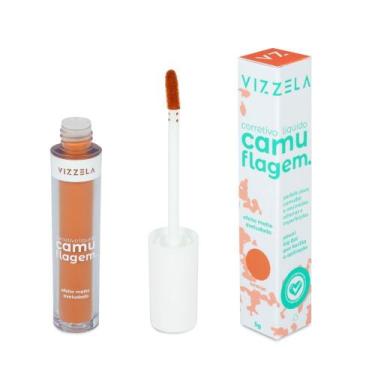 Imagem de Corretivo Líquido Matte Vizzela - Camuflagem Verde, Amarelo, Salmão e 
