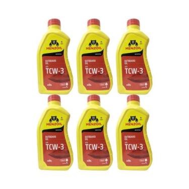 Imagem de Óleo Premium TCW3 Menzoil 2T Todos Motores de Popa Kit Com 6 Litros
