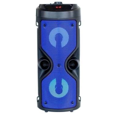 Imagem de Caixa De Som Subwoofer Bluetooth Rádio Fm Usb Com Microfone e controle