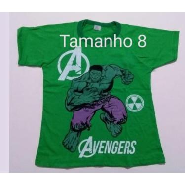 Imagem de Camiseta Hulk - ., Verde, Tamanho 8