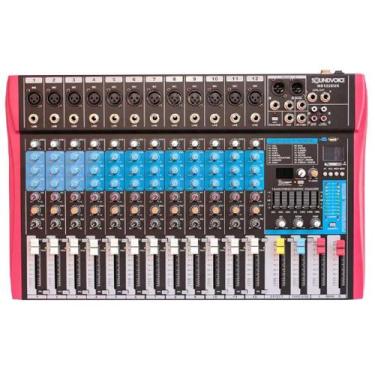 Imagem de Mesa de Som Analógica Soundvoice MS122 12 CAN EF/EQ EUX