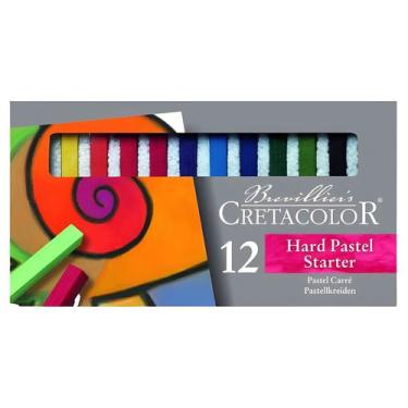 Imagem de Giz Pastel Seco Cretacolor Hard Carré Starter 12 Cores