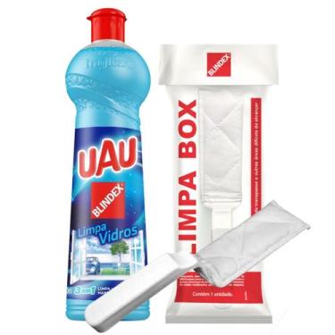 Imagem de Kit limpa vidros líquido blindex 500ml + espatula transpasse