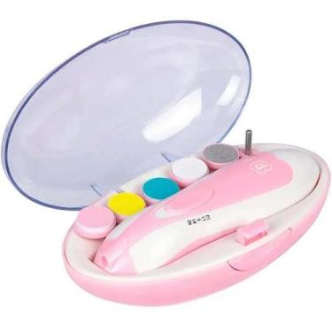 Imagem de Kit Lixa de UNHA Bebe e Infantil Eletrica a Pilha com Estojo - Pimpolh
