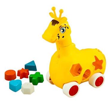 Imagem de Brinquedo Educativo Girafa Lola Blocos Formas e Cores - Kendy Brinqued